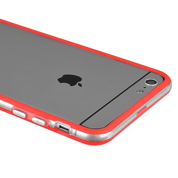 INSTEN Colour Bumper Frame Phone Protector with Button For Apple iPhone 6 Plus