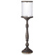 Sage & Co 41-inch Wood Candlestick With Hurricane