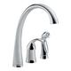 Delta Pilar Chrome Single Handle Kitchen Faucet with Spray