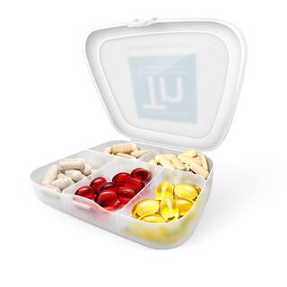 Trusted Nutrients Clear 5-compartment Pill Organizer-Image