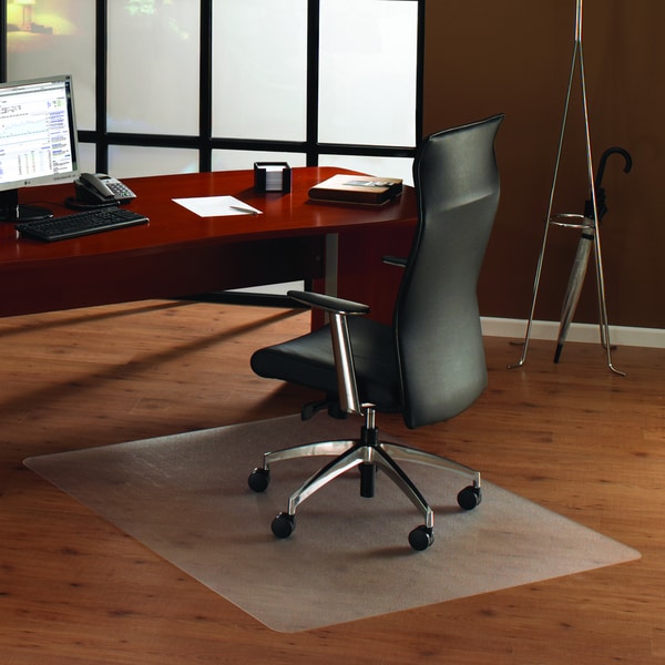 Floortex Cleartex Anti-Slip Ultimat Rectangular Chairmat for Polished Hard Floors (4' x 5')
