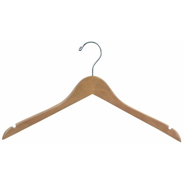 Wood Top Hangers with Notches