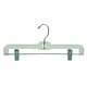 Clear Plastic Bottom Hanger Polished Chome Swivel Hook ( Box of 100)