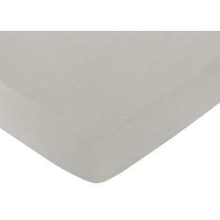 Sweet Jojo Designs Safari Outback Grey Fitted Crib Sheet-Image