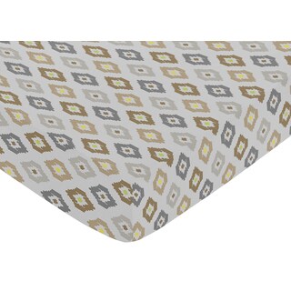 Sweet Jojo Designs Safari Outback Fitted Crib Sheet-Image