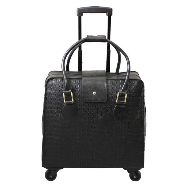 Hang Accessories Crocodile Black Spinner 15-inch Laptop Case