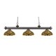 Z-lite Riviera Olde Bronze and Tiffany Glass 3-light Billard Fixture