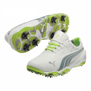 Puma Men's Biofusion White/ Grey/ Fluorescent Yellow Golf Shoes