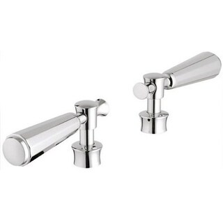 Grohe Kensington Chrome Round Lever Handles (Pair)-Image