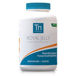 Trusted Nutrients GMO-free 500mg Royal Jelly (120 Softgels)-Image