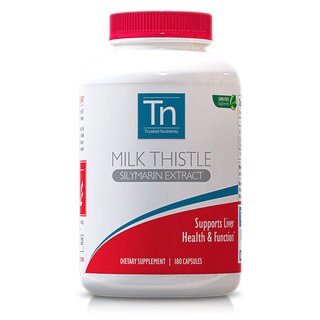 Trusted Nutrients GMO-free 175mg Silymarin Milk Thistle (180 Capsules)-Image