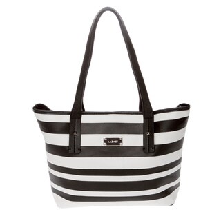 nine west striped tote