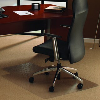 Cleartex Ultimat Polycarbonate Chairmat for Low and Medium Pile Carpets 47 X 35 with lip