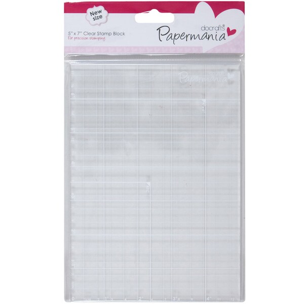 Papermania 5inX7in Clear Stamp Block