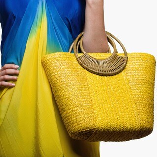 Beach Glam Women's Stylish Straw Beach Bag (China)