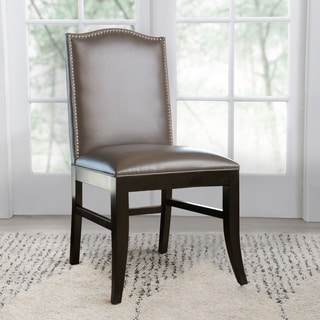 Uptown Leather/ Velvet Dining Chair (Set of 2) - 15480719 - Overstock