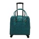 Hang Accessories Teal Vinyl Trolley Bag 