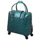Hang Accessories Teal Vinyl Trolley Bag 