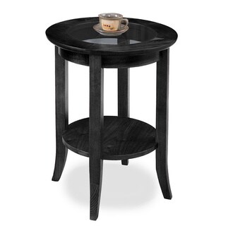 brown round end tables