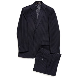 Caravelli Junior Boys' Navy Pinstripe 2-piece Suit
