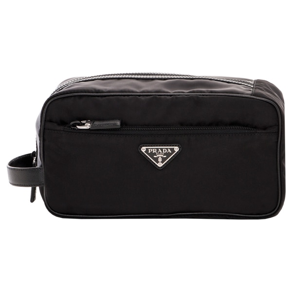 Prada Black Nylon Toiletry Case - 16738052 - Overstock.com ...  