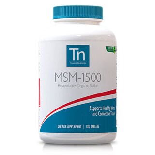 Trusted Nutrients GMO-free 1500mg MSM (180 Tablets)-Image