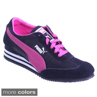 Good-feeling Puma 701 1st I First Women Black Pink Shoes Free Shipping E202cfc4