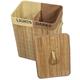 Bamboo Rectangular Folding Laundry Basket