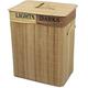 Bamboo Rectangular Folding Laundry Basket