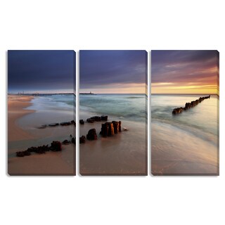 Beach Sunrise Triptych Art