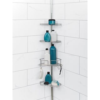 See Reviews Zenith Twist Tight Chrome Shower Pole Caddy