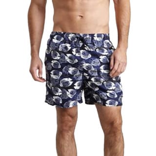 Azul Swimwear Men's 'Blue Fish' Navy Swim Trunks