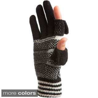 Freehands Hearts and Stripes Wool Blend Texting Glove-Image