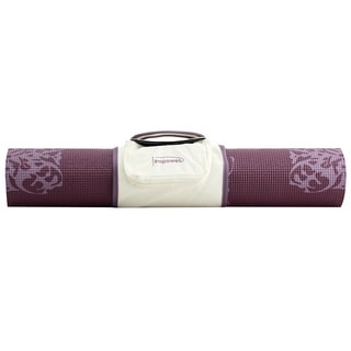 Empower Fitness 5mm Cranberry Print Yoga Mat with Clutch-Image