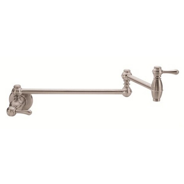 Danze Single-handle Pot Filler Opulence Wall Mount Lever Handle Stainless Steel Faucet