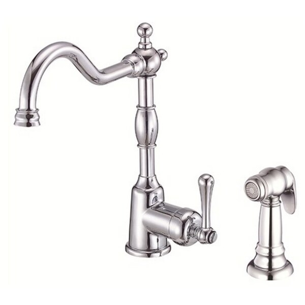 Danze Single-handle Kit Opulence Lever Handle with Spray Polished Chrome Faucet