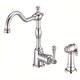 Danze Single-handle Kit Opulence Lever Handle with Spray Polished Chrome Faucet