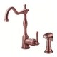 Danze Single-handle Kit Opulence Lever Handle with Spray Antique Copper Faucet