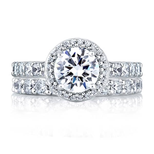 18K Pure Gold Wedding Ring Set - designtapeter