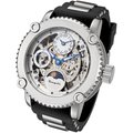 Rougois Men's Skeleton Two-time Zone Mechanical Watch