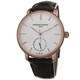 Frederique Constant Men's FC-710V4S4 'Slim Line' Silver Dial Rose Goldtone Automatic Watch
