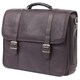 Claire Chase Porthole Leather Computer Briefcase