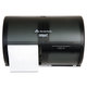 Compact Smoke Grey Coreless Double Roll Tissue Dispenser