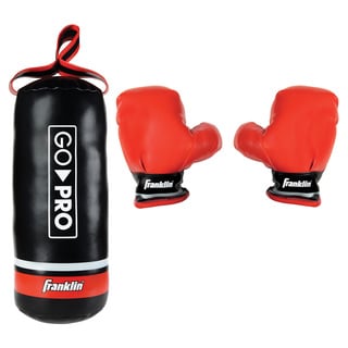 Franklin Sports Go Pro Soft Sport Punching Bag &amp; Glove Set-Image