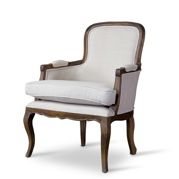 Baxton Studio Napoleon Traditional French Accent Chair in