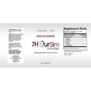 7 Hour Slim HCG 2-ounce Advanced Slimming Supplement-Image