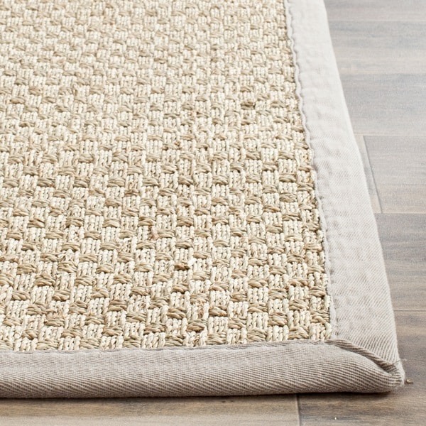 Safavieh Natural Fiber Natural/ Grey Seagrass Rug (3' x 5') Overstock