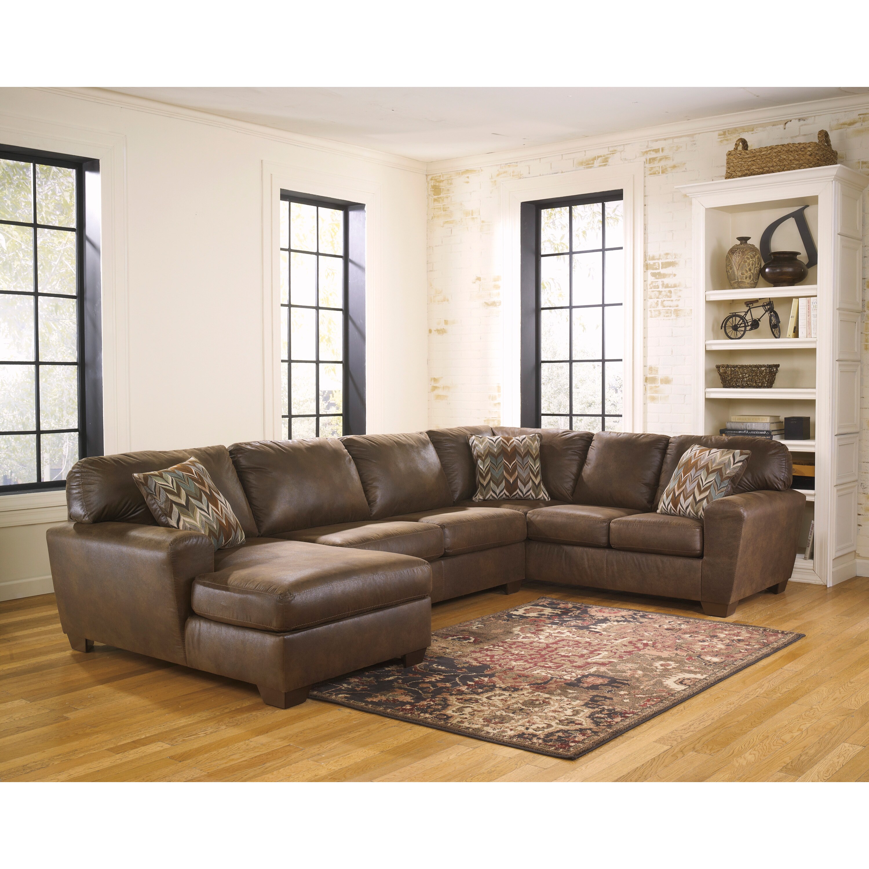 Signature Design by Ashley Foxworth 3piece Armless Loveseat, Corner