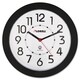 Lorell Black Radio Controlled Wall Clock