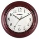 Lorell Mahogany Wall Clock